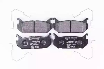 Комплект тормозных колодок, дисковый тормоз 8DB 355 016-711 HELLA - фото №1