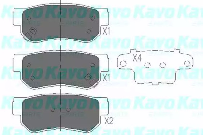 Тормозные колодки дисковые KBP-3005 KAVO PARTS