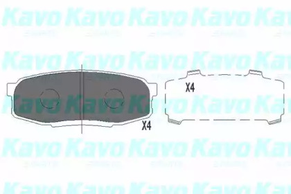 Тормозные колодки дисковые KBP-9099 KAVO PARTS