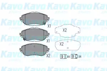 Колодки тормозные KBP-9123 KAVO PARTS
