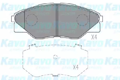 Комплект тормозных колодок, дисковый тормоз KBP-9135 KAVO PARTS - фото №1
