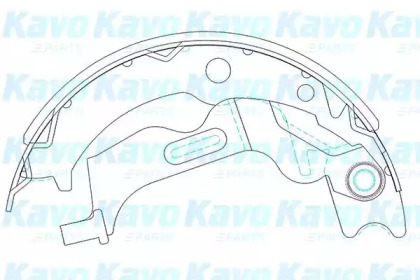 Комплект тормозных колодок KBS-1405 KAVO PARTS - фото №1