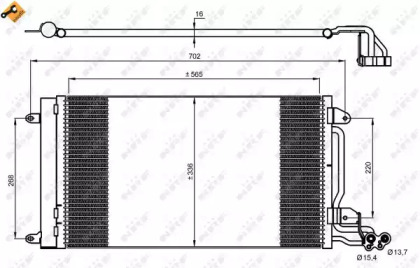 Радиатор кондиционера 35910 NRF