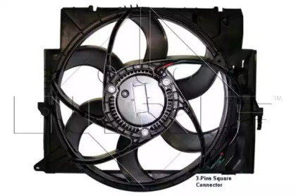 Вентилятор радиатора 47210 NRF - фото №1
