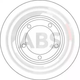 Тормозной диск 16670 A.B.S. - фото №1