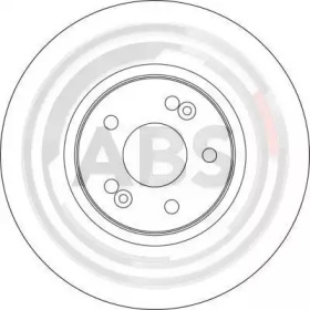 Тормозной диск 17154 A.B.S. - фото №2