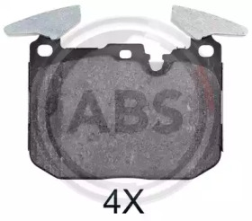 Комплект тормозных колодок, дисковый тормоз 35005 A.B.S. - фото №1