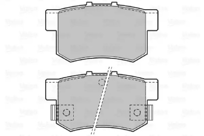 Комплект тормозных колодок, дисковый тормоз 598911 VALEO