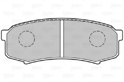 Комплект тормозных колодок, дисковый тормоз 301777 VALEO