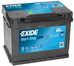 Акумулятор EK600 EXIDE - фото №1