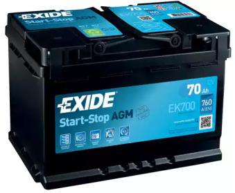 Акумулятор EK700 EXIDE - фото №1
