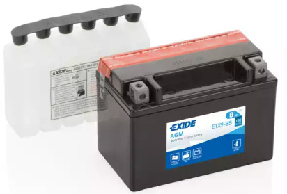 Аккумулятор ETX9-BS EXIDE