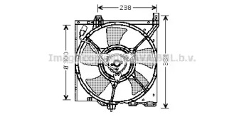 Вентилятор, охлаждение двигателя DN7501 AVA QUALITY COOLING - фото №1