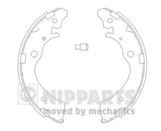 Комплект тормозных колодок J3504020 NIPPARTS - фото №1