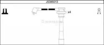 Комплект проводов зажигания J5385013 NIPPARTS - фото №1
