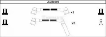 Комплект проводов зажигания J5388008 NIPPARTS - фото №1