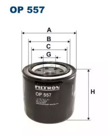 Масляный фильтр OP557 FILTRON