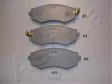 Комплект тормозных колодок, дисковый тормоз 50-01-142 ASHIKA