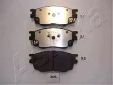 Комплект тормозных колодок, дисковый тормоз 50-03-305 ASHIKA