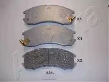 Комплект тормозных колодок, дисковый тормоз 50-03-331 ASHIKA