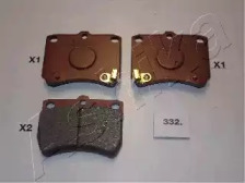 Комплект тормозных колодок, дисковый тормоз 50-03-332 ASHIKA - фото №1