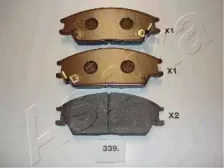 Комплект тормозных колодок, дисковый тормоз 50-03-339 ASHIKA