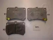 Комплект тормозных колодок, дисковый тормоз 50-03-341 ASHIKA