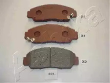 Комплект тормозных колодок, дисковый тормоз 50-04-491 ASHIKA