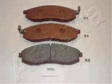 Комплект тормозных колодок, дисковый тормоз 50-05-582 ASHIKA