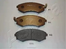 Комплект тормозных колодок, дисковый тормоз 50-05-590 ASHIKA - фото №1