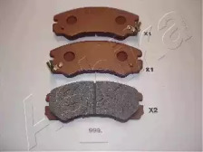 Комплект тормозных колодок, дисковый тормоз 50-09-999 ASHIKA - фото №1