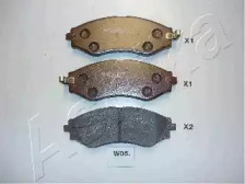 Комплект тормозных колодок, дисковый тормоз 50-W0-005 ASHIKA