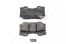 Комплект тормозных колодок, дисковый тормоз 51-01-105 ASHIKA - фото №1
