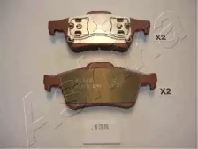 Комплект тормозных колодок, дисковый тормоз 51-01-138 ASHIKA - фото №1
