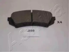 Комплект тормозных колодок, дисковый тормоз 51-02-259 ASHIKA
