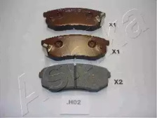 Комплект тормозных колодок, дисковый тормоз 51-0H-H02 ASHIKA - фото №1