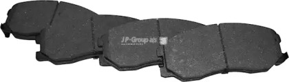 Комплект тормозных колодок, дисковый тормоз 1263604410 JP GROUP - фото №1