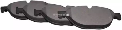 Комплект тормозных колодок, дисковый тормоз 1463602810 JP GROUP - фото №1