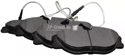Комплект тормозных колодок, дисковый тормоз 4163603310 JP GROUP - фото №1
