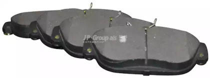 Комплект тормозных колодок, дисковый тормоз 4963600410 JP GROUP - фото №1