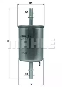 Топливный фильтр KL573 MAHLE ORIGINAL