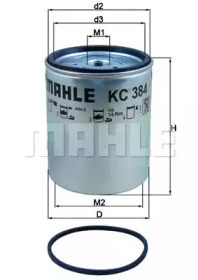 Топливный фильтр KL788 MAHLE ORIGINAL