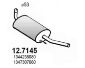 Глушитель выхлопных газов конечный 12.7145 ASSO - фото №1