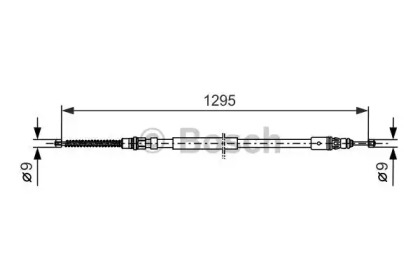Трос, стояночная тормозная система 1987477664 BOSCH