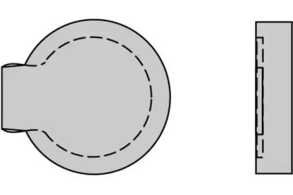 Комплект тормозных колодок, дисковый тормоз 12-0122 E.T.F. - фото №1