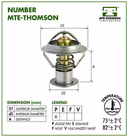 Термостат, охлаждающая жидкость VT289.86 MTE-THOMSON - фото №2