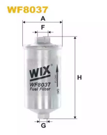 Топливный фильтр WF8037 WIX FILTERS