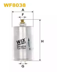 Топливный фильтр WF8038 WIX FILTERS