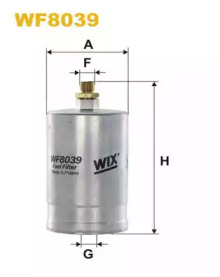Топливный фильтр WF8039 WIX FILTERS - фото №1