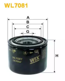 Масляный фильтр WL7081 WIX FILTERS